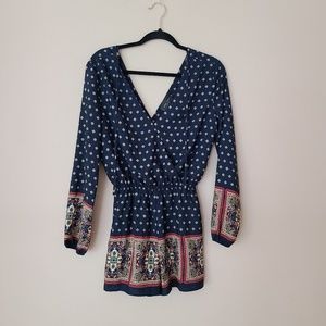 NWOT Romeo & Juliet Couture Blue Romper